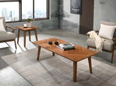 MESA DE CENTRO RIPLEY HOME CHEVRON MID CENTURY - 6
