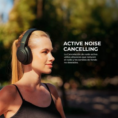 AUDÍFONOS SLEVE ON EAR PULSE.ANC CELESTE BLUETOOTH - 5