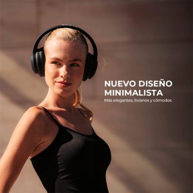 AUDÍFONOS SLEVE ON EAR PULSE.ANC CELESTE BLUETOOTH - 6