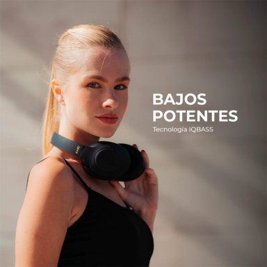 AUDÍFONOS SLEVE ON EAR PULSE.ANC CELESTE BLUETOOTH - 8