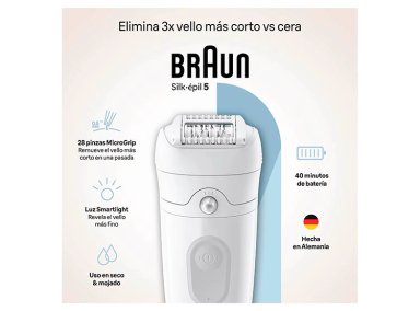 DEPILADORA ELÉCTRICA BRAUN SILK-ÉPIL 5 - 2