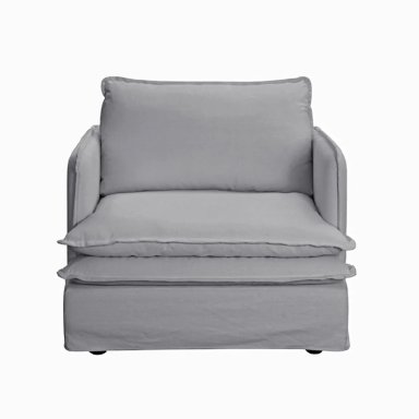 SILLÓN MAISON LINETT LILLE 1C GRIS - 1