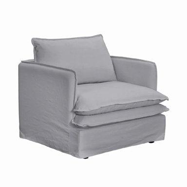 SILLÓN MAISON LINETT LILLE 1C GRIS - 2