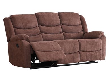 SOFÁ RECLINABLE RIPLEY HOME WOLF 3C CAFÉ - 3