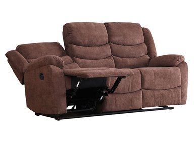 SOFÁ RECLINABLE RIPLEY HOME WOLF 3C CAFÉ - 4