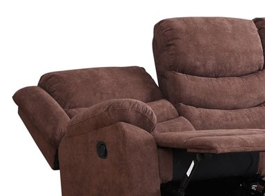 SOFÁ RECLINABLE RIPLEY HOME WOLF 3C CAFÉ - 5