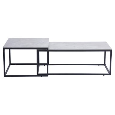 MESA RIPLEY HOME DALLAS METAL 110 X 65 CM GRIS - 1