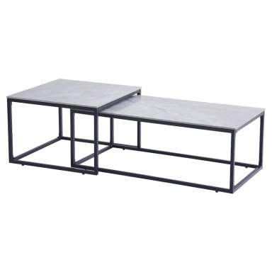 MESA RIPLEY HOME DALLAS METAL 110 X 65 CM GRIS - 2