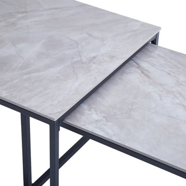 MESA RIPLEY HOME DALLAS METAL 110 X 65 CM GRIS - 4