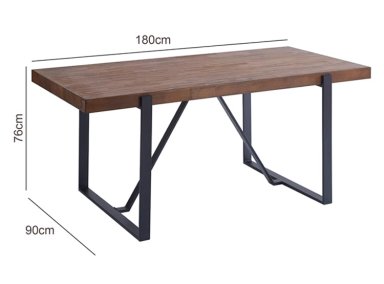 MESA DE COMEDOR RIPLEY HOME IRONBRIDGE  - 5
