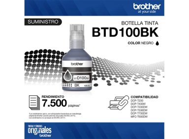 TINTA PARA IMPRESORA BROTHER BTD100BK NEGRO - 6