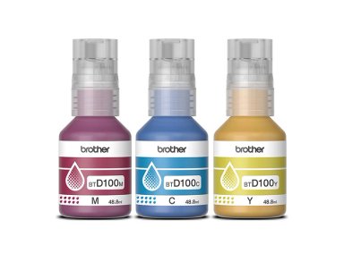 TINTAS PARA IMPRESORA BROTHER BTD100 CIAN MAGENTA AMARILLO - 2
