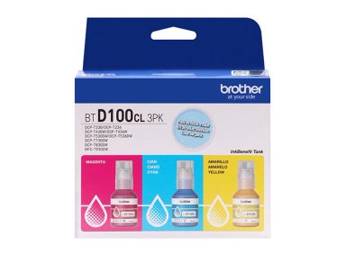 TINTAS PARA IMPRESORA BROTHER BTD100 CIAN MAGENTA AMARILLO - 3