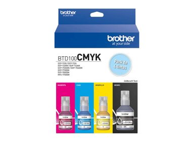 TINTAS PARA IMPRESORA BROTHER BTD100CMYK CIAN MAGENTA AMARILLO NEGRO - 3
