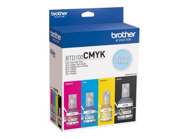 TINTAS PARA IMPRESORA BROTHER BTD100CMYK CIAN MAGENTA AMARILLO NEGRO - 4