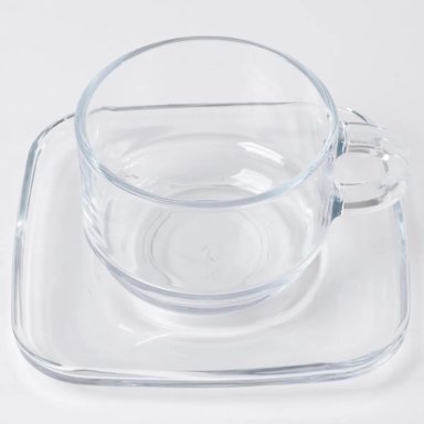 TAZA CON PLATO RIPLEY HOME 270 ML VIDRIO 8 PIEZAS - 5