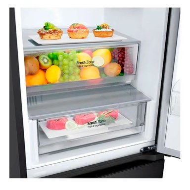 REFRIGERADOR BOTTOM FREEZER LG GB37BPT 344L NO FROST NEGRO - 8