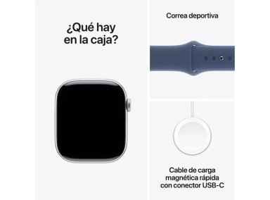 APPLE WATCH SERIE 10 46MM PLATA ALUMINIO CORREA DEPORTIVA M/L - 9