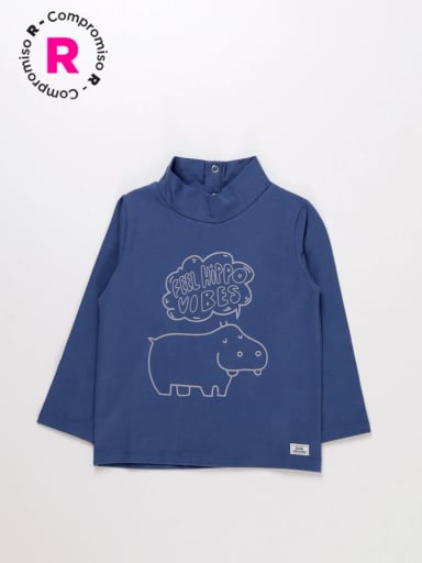 POLERA MANGA LARGA NIÑO BABY HARVEST BÁSICA ESTAMPADO - 1