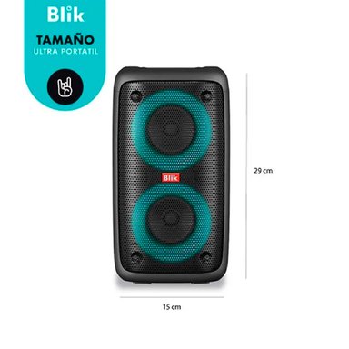 PARLANTE BLUETOOTH KARAOKE CON MICRÓFONO BLIK VOICE3 - 9