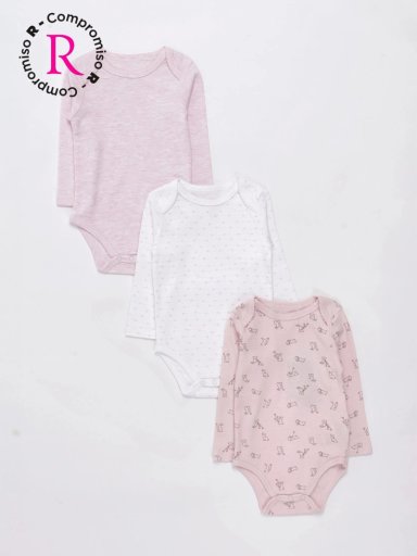 PACK X3 BODY NIÑA BABY HARVEST - 1