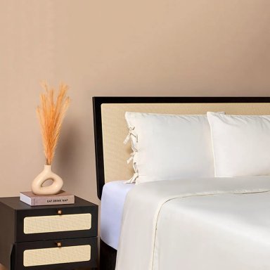 FUNDA DE PLUMÓN MAISON LINETT SUPER KING LINO GRIS/BLANCO - 2