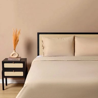 FUNDA DE PLUMÓN MAISON LINETT SUPER KING LINO TAUPE - 1