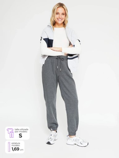 PANTALÓN MUJER INDEX BUZO ALGODÓN - 1
