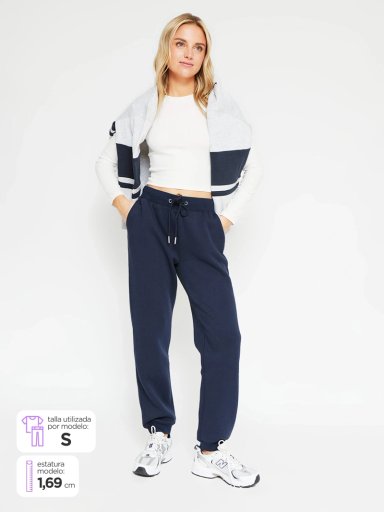 PANTALÓN MUJER INDEX BUZO ALGODÓN - 1
