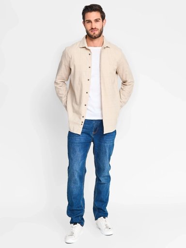 CAMISA MANGA LARGA ALGODÓN HOMBRE CACHAREL FRANELA CUADROS - 4