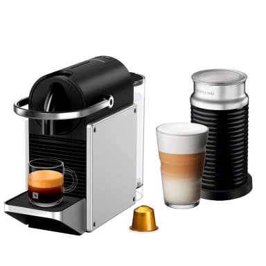 CAFETERA NESPRESSO PIXIE SILVER O.7 LT + ESPUMADOR AEROCCINO - 2