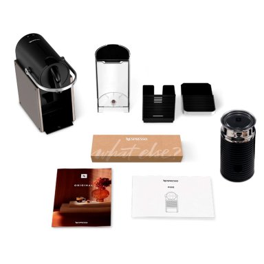 CAFETERA NESPRESSO PIXIE TITAN O.7 LT + ESPUMADOR AEROCCINO - 11