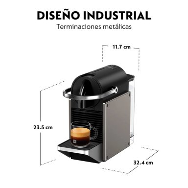 CAFETERA NESPRESSO PIXIE TITAN O.7 LT - 5