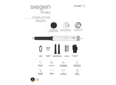 SECADOR DE PELO SIEGEN COANDA STYLER 5 EN 1 SG-B2810 1500W - 7
