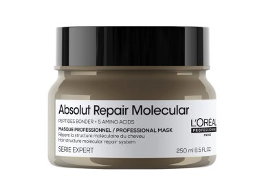 MÁSCARA ABSOLUT REPAIR LORÉAL PROFESSIONNEL MOLECULAR DE REPARACIÓN MOLECULAR PROFUNDA PARA CABELLO DAÑADO 250 ML - 1