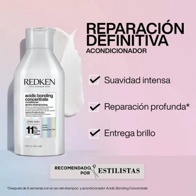 ACONDICIONADOR XL ABC REPARACIÓN TOTAL CABELLO DAÑADO ACIDIC BONDING CONCENTRATE 500ML REDKEN - 2