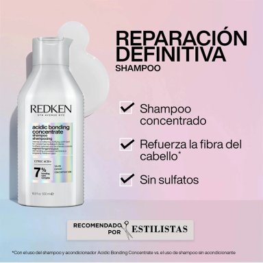 SHAMPOO XL SIN SULFATOS ABC REPARACIÓN TOTAL CABELLO DAÑADO ACIDIC BONDING CONCENTRATE 500ML REDKEN - 2