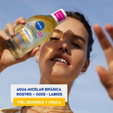 AGUA MICELAR BIFÁSICA NIVEA ILUMINADORA 400 ML - 4