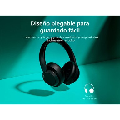 AUDÍFONOS PHILIPS ON EAR TAH6509 NEGRO NOISE CANCELLING BLUETOOTH - 11