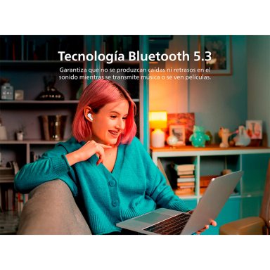 AUDÍFONOS PHILIPS TRUE WIRELESS TAT1108 BLANCO BLUETOOTH - 11