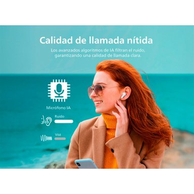 AUDÍFONOS PHILIPS TRUE WIRELESS TAT1108 BLANCO BLUETOOTH - 6