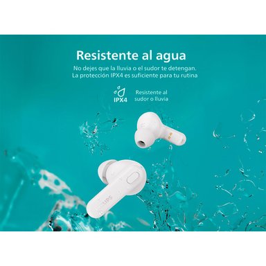 AUDÍFONOS PHILIPS TRUE WIRELESS TAT1108 BLANCO BLUETOOTH - 8