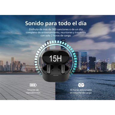 AUDÍFONOS PHILIPS TRUE WIRELESS TAT1138 NEGRO BLUETOOTH - 7