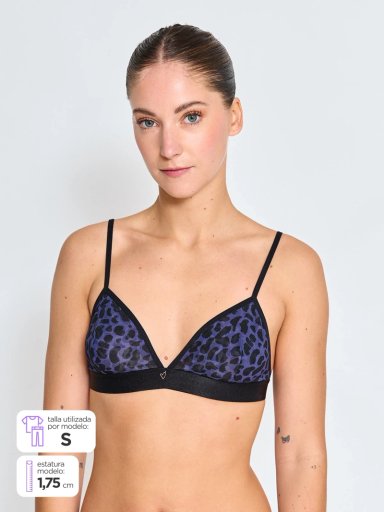SOSTÉN BRALETTE MUJER INDEX AZUL COLECCIÓN ANIMAL 124-708 - 1