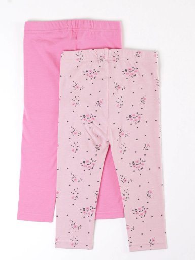 PACK CALZAS NIÑA BABY HARVEST LISA Y ESTAMPADA - 2