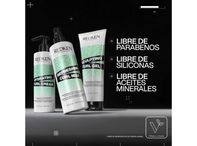 SPRAY REVITALIZANTE PARA RIZOS CABELLO RIZADO REVIVE E HIDRATA ENTRE LAVADOS HYBRID CURLS 250ML REDKEN - 2