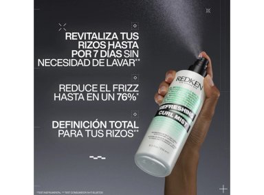 SPRAY REVITALIZANTE PARA RIZOS CABELLO RIZADO REVIVE E HIDRATA ENTRE LAVADOS HYBRID CURLS 250ML REDKEN - 3
