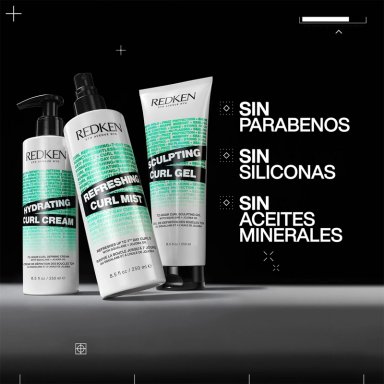 GEL DEFINIDOR DE RIZOS PARA CABELLO RIZADO DEFINICIÓN Y CONTROL SIN RESIDUOS HYBRID CURLS 250ML REDKEN - 9