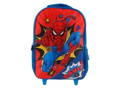 MOCHILA INFANTIL SPIDERMAN CON RUEDAS - 1
