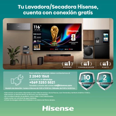 LAVADORA SECADORA HISENSE WD3Q1042BW 10KG/6KG BLANCO - 13